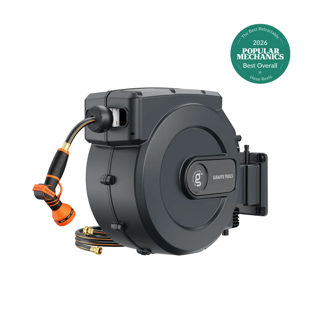 Giraffe Tools Retractable Hose Reel-115ft - 5/8 in