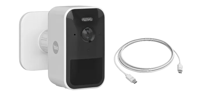 Yale Smart Outdoor Camera and USB Cable