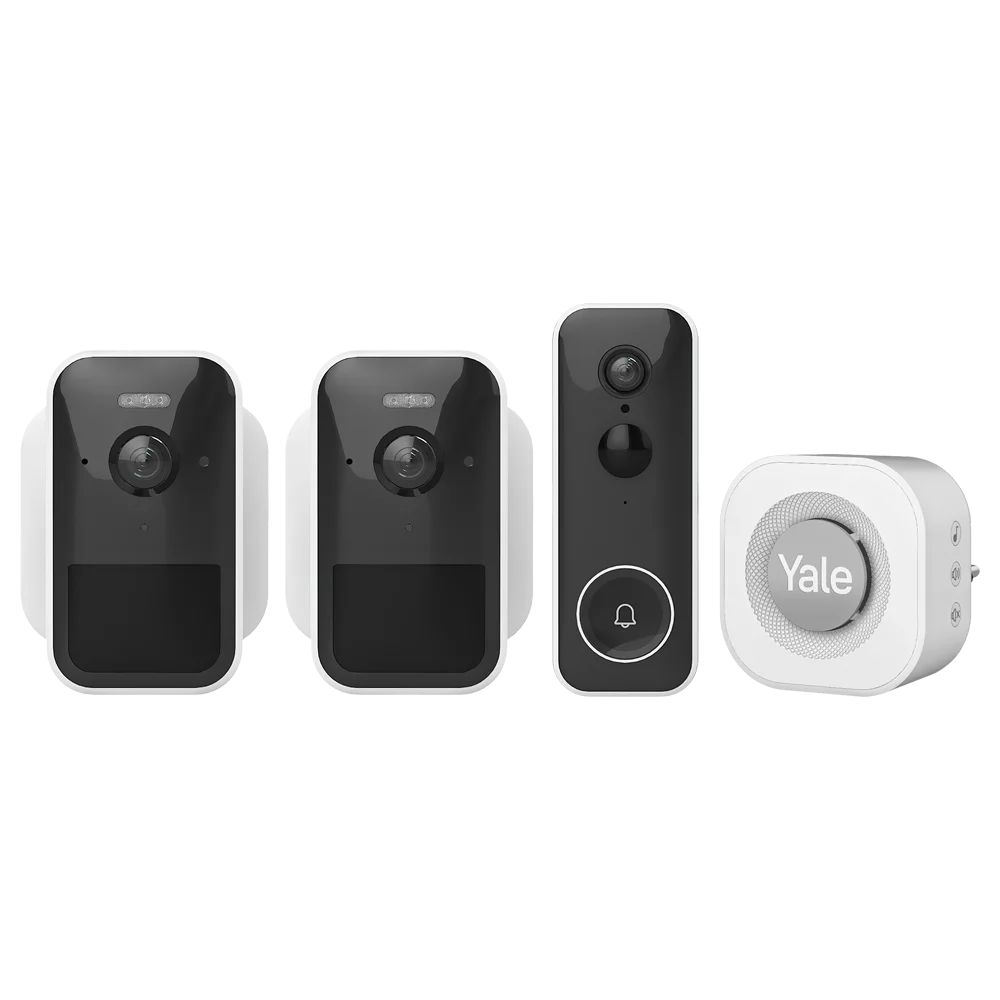 Yale Outdoor View Bundle with 6 Months Free Enhanced Features