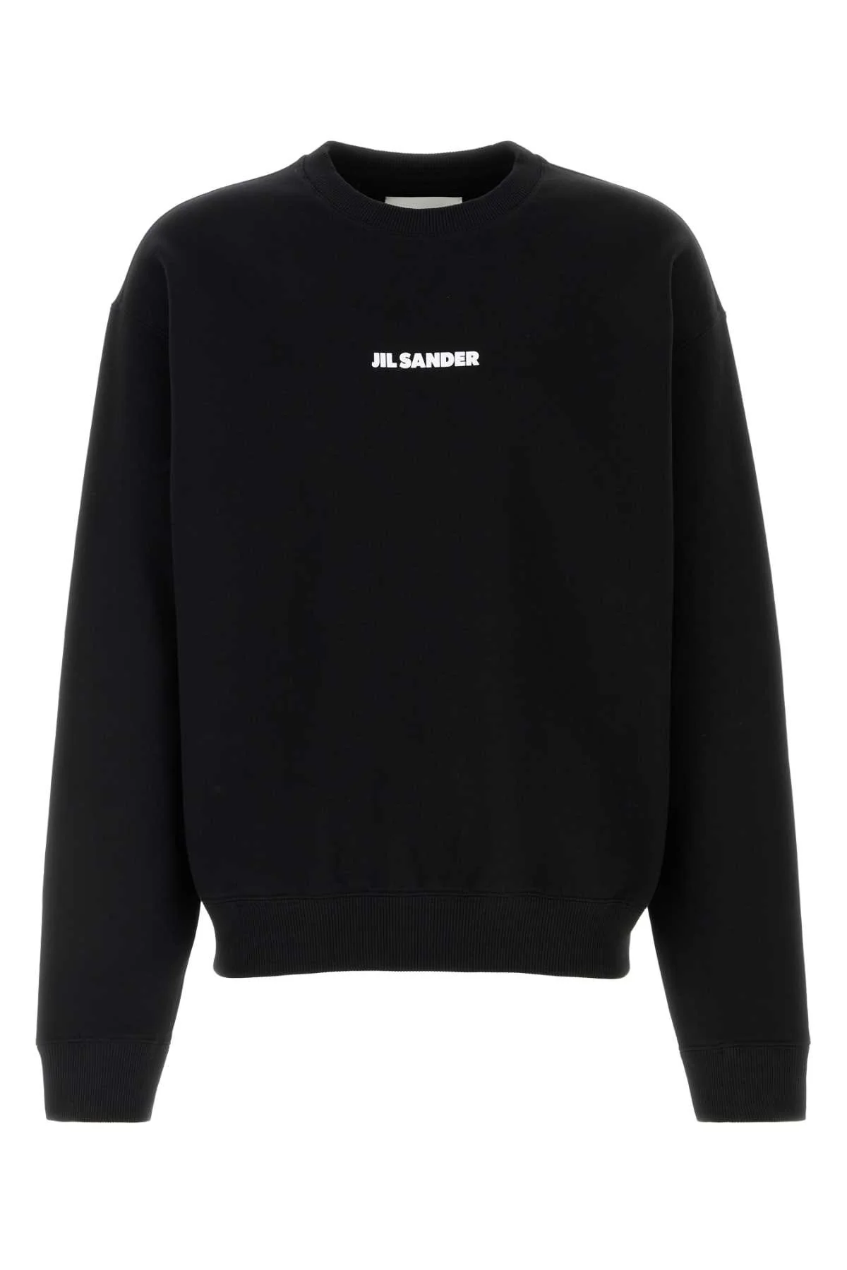 Men's Logo-Embroidered Cotton Sweatshirt Black Sweater