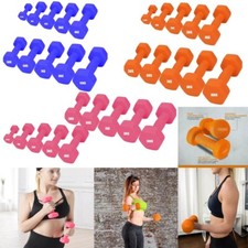 Neoprene Dumbbells Set Pair Iron Hand Weights Aerobic Workout Fitness Home Gym