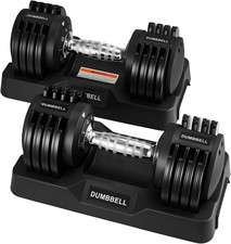 Adjustable Dumbbell Set 12KG Dumbbell Weight Home Gym Fitness