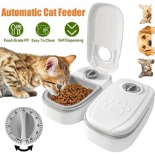 2pc Automatic Cat Feeder Electronic Timed Dry and Wet Pet Dog Cat Food Dispenser
