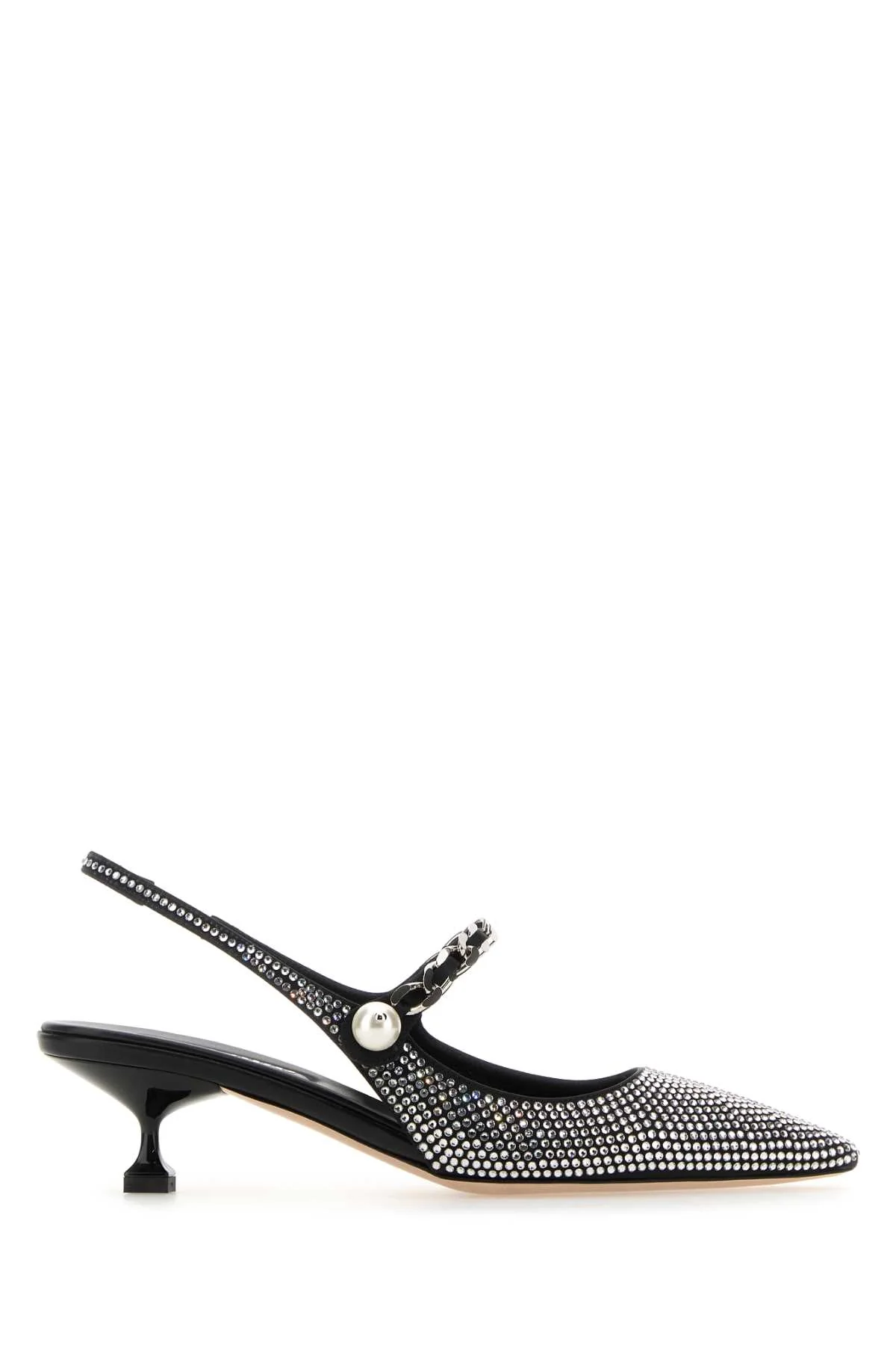 Women's Tacco Pump Black Fabric