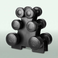 Dumbbells Set with Storage Rack Hand Weights Aerobic Workout Fitness Home Gym