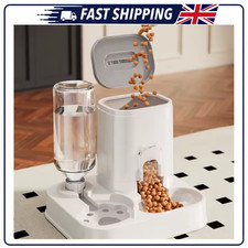 2 in 1 Automatic Pet Feeder & Water Dispenser Bowl for Cats Dogs Durable