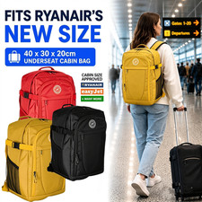 40x30x20cm Ryanair Approved Cabin Bag Underseat Hand Luggage Carry On Travel