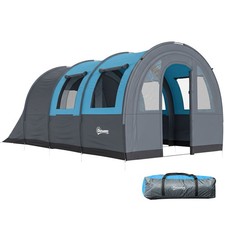 Outsunny Camping Tent, 3000mm Waterproof Family Tent for 5-6 Man