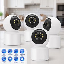4X 1080P HD Wireless WiFi CCTV Indoor Security Camera Home CAM Night Vision 360°
