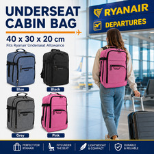 40x30x20cm Ryanair Approved Cabin Bag Underseat Hand Luggage Carry On Travel