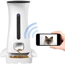 Pawmate Automatic Pet Feeder with 720P Camera 7.5L Night Vis Cat Food Dispenser