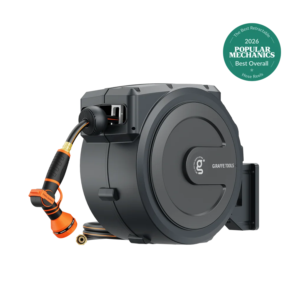 Giraffe Tools Retractable Hose Reel-100ft - 1/2 in