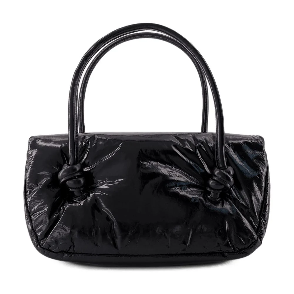 Women's Knot Sm Shoulder Bag Black Calfskin